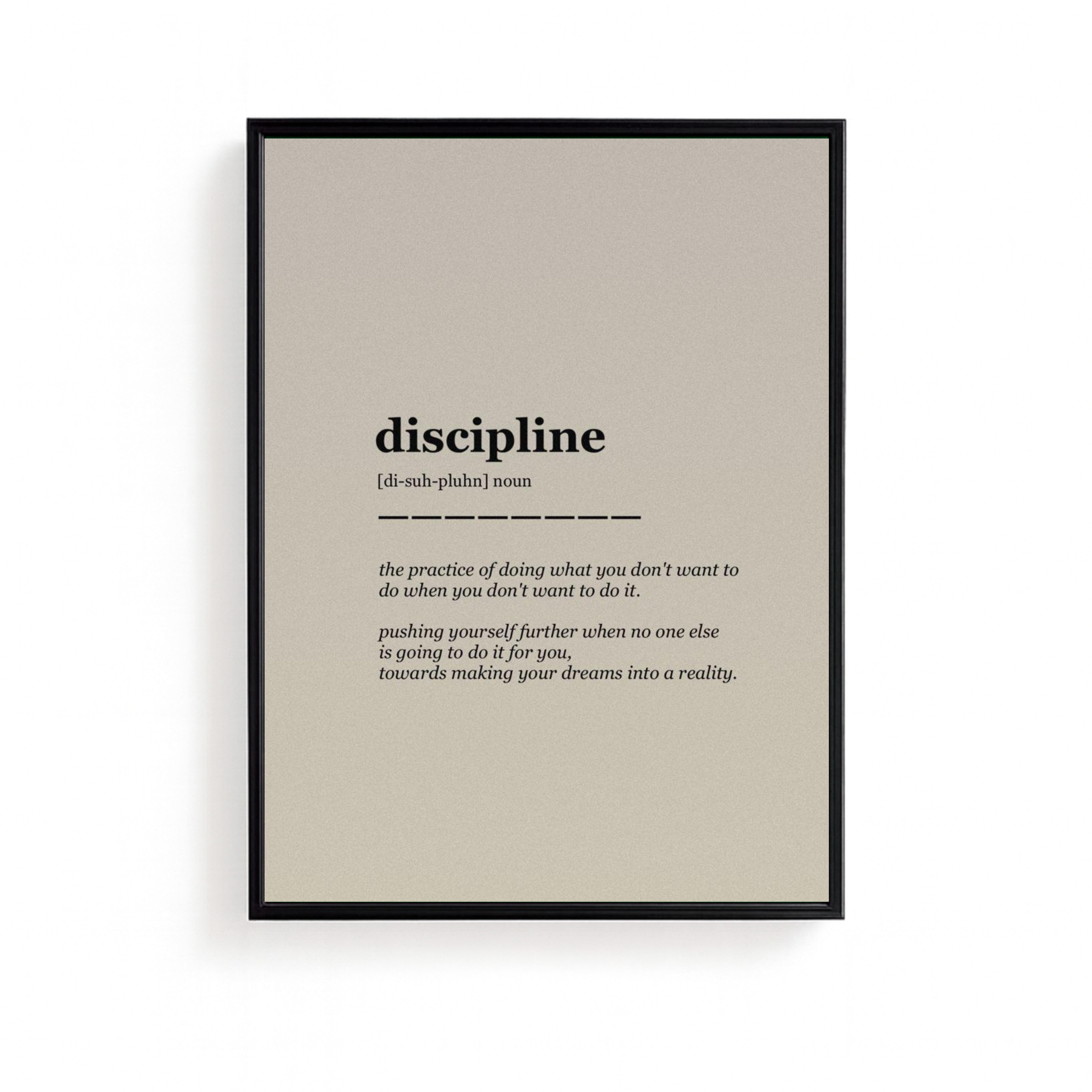 discipline